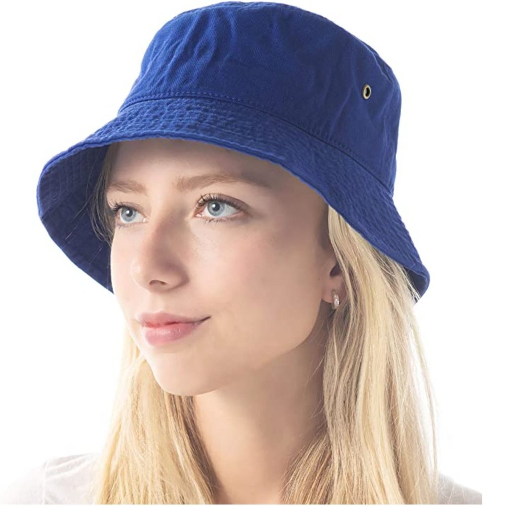 100% Cotton Royal Blue Bucket Hat